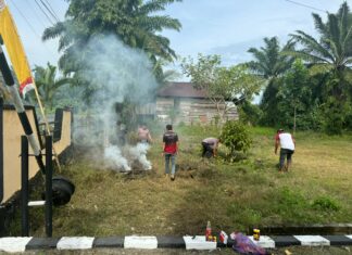 Personel Polres Pasangkayu dan Polsek Jajaran Gelar Kerja Bakti, Wujudkan Lingkungan Bersih dan Nyaman