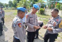 Propam Polres Pasangkayu Gelar Gaktiplin di Polsek Pasangkayu, Semua Personel Lolos Pemeriksaan