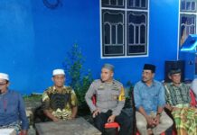 Bhabinkamtibmas Polsek Bambalamotu Hadiri Pembentukan Panitia Pesta Pernikahan, Sampaikan Pesan Kamtibmas