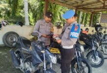 Propam Polres Pasangkayu Gelar Gaktibplin di Polsek Baras dan Polsek Sarudu: Wujudkan Personel Polri yang Disiplin dan Profesional