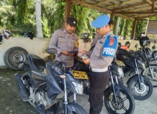 Propam Polres Pasangkayu Gelar Gaktibplin di Polsek Baras dan Polsek Sarudu: Wujudkan Personel Polri yang Disiplin dan Profesional