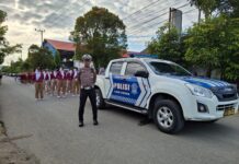 Pengawalan dan Pengamanan Lomba Gerak Jalan Indah, Sat Lantas Polres Pasangkayu Pastikan Kegiatan Berlangsung Aman dan Lancar