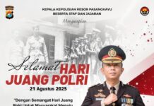 Kapolres Pasangkayu Beserta Jajaran Mengucapkan Selamat Hari Juang Polri 2025