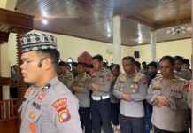 Polres Pasangkayu Gelar Sholat Ghoib dan Doa Bersama untuk Korban Aksi Unjuk Rasa