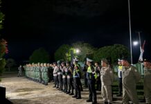 Polres Pasangkayu Bersama TNI Gelar Patroli Skala Besar, Pastikan Situasi Aman dan Kondusif