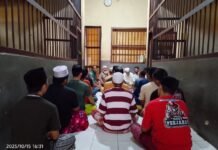 Dekatkan Diri kepada Allah, Satuan Tahti Polres Pasangkayu Gelar Binrohtal untuk Para Tahanan