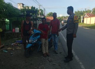 Wujudkan Lingkungan Aman, Polsek Baras Gelar Sambang dan Himbauan Kamtibmas di Dusun Masimbu