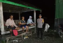 Polsek Sarudu Gelar Patroli Blue Light, Ajak Warga Bersinergi Menjaga Kamtibmas