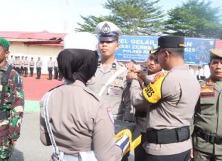 Kapolres Pasangkayu Pimpin Apel Gelar Operasi Zebra Marano 2025: Wujudkan Kamseltibcarlantas Aman & Nyaman Menjelang Ops Lilin 2025