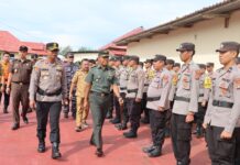 Polres Pasangkayu Gelar Apel Kesiapan Tanggap Darurat Bencana Hidrometeorologi: Sinergi Lintas Sektor Hadapi Potensi Cuaca Ekstrem