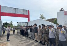 Polres Pasangkayu Kerahkan Puluhan Personel Amankan Pembukaan Turnamen Sepak Bola Bupati Cup IX 2025
