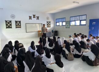 Sat Lantas Pasangkayu Edukasi Pelajar soal Tertib Lalu Lintas dalam Ops Zebra Marano 2025