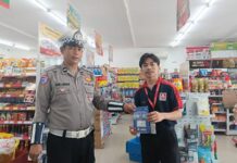 Lewat Giat Himbauan, Unit Kamsel Ajak Pengendara Utamakan Keselamatan
