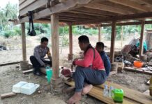 Ciptakan Lingkungan Aman, Bhabinkamtibmas Sampaikan Himbauan Kamtibmas di Wulai