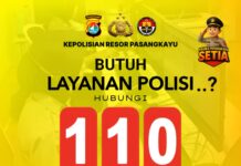 Polres Pasangkayu Ingatkan Masyarakat: Layanan Darurat 110 Siaga 24 Jam, Cepat dan Bebas Pulsa