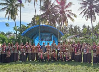 Upacara Pembukaan Perkemahan Penggalang Antar Gudep Se-Kecamatan Bambalamotu Berlangsung Aman Dan Lancar