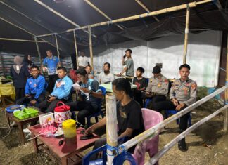 Jaga Sportivitas dan Kamtibmas, Polsek Pasangkayu Amankan Mila Syam Cup I