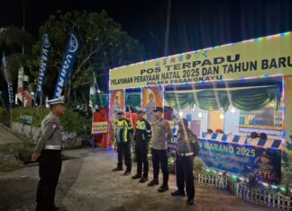 Apel Malam Ops Lilin Marannu 2025, Pos Pam Terpadu Bundaran Smart Polres Pasangkayu Tingkatkan Kesiapsiagaan Personel