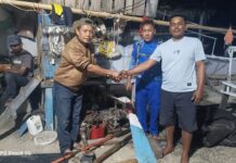Hari Kedua Pencarian, Sat Polairud Polres Pasangkayu dan BPBD Temukan Kapal Nelayan Hilang di Pesisir Donggala