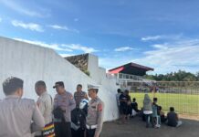 Polres Pasangkayu Kawal Ketat Turnamen Bupati Cup IX 2025, Laga Three I Britama FC vs Buana Tani FC Berakhir 0–1