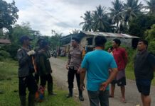 Tanggap Aduan Warga, Bhabinkamtibmas Bambalamotu Hentikan Penebangan Liar di Bukit Tower BTS Telkomsel