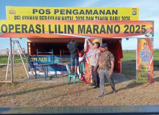 Polres Pasangkayu Mulai Bangun Pos Ops Lilin, Siap Maksimalkan Pengamanan Nataru 2025/2026