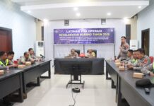 Latihan Pra Operasi Keselamatan Marano 2026, Polres Pasangkayu Satukan Persepsi Personel