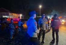 Kapolsek Sarudu Pimpin Langsung Patroli Blue Light, Jaga Kamtibmas Tetap Kondusif