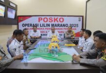 Tim Wasops Itwasda Polda Sulbar Laksanakan Supervisi Operasi Lilin Marano 2025 di Polres Pasangkayu