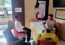 Bhabinkamtibmas Polsek Bambalamotu Polres Pasangkayu Berhasil Selesaikan Kasus Pencemaran Nama Baik Secara Kekeluargaan