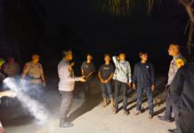 Jelang Malam Tahun Baru 2026, Personel Pos Pam Baras Patroli Pesisir Pantai Salukaili