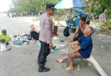 Polsek Sarudu Amankan Objek Wisata Pantai Barat, Ciptakan Perayaan Tahun Baru 2026 yang Aman dan Kondusi