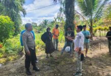 Bhabinkamtibmas Polsek Baras Hadirkan Solusi Damai, Sengketa Batas Tanah di Desa Lilimori Berakhir Musyawarah