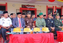 Wakili Kapolres, Kapolsek Pasangkayu Hadiri Upacara Hari Desa Nasional Tingkat Kabupaten Pasangkayu