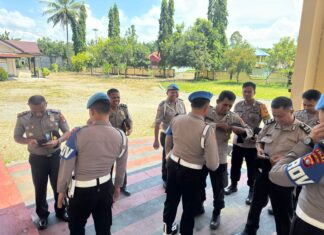Gaktiblin Bidpropam Polda Sulbar di Polsek Sarudu, Tegakkan Disiplin dan Profesionalisme Personel