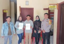 Bhabinkamtibmas Polsek Bambalamotu Laksanakan Problem Solving Kasus Laka Lantas, Kedua Belah Pihak Sepakat Berdamai