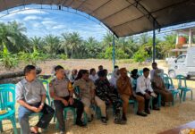 Bhabinkamtibmas Polsek Baras Hadiri Launching On Running SPPG Singgani Kecamatan Lariang