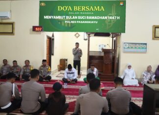 Polres Pasangkayu Gelar Doa Bersama Sambut Ramadhan 1447 H, Perkuat Iman dan Kebersamaan Personel