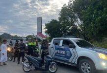 Patroli Subuh Gabungan Sat Lantas dan Sat Samapta Polres Pasangkayu, Pastikan Ramadhan Aman dan Lalu Lintas Lancar