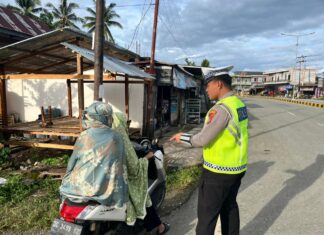 Commander Wish Pagi Hari, Sat Lantas Polres Pasangkayu Hadirkan Rasa Aman di Titik Strategis Kota