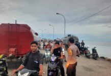 Respon Cepat Laporan Warga, Polsek Bambalamotu Dan Polsek Pasangkayu Patroli Bersama Antisipasi Aksi Balap Liar.