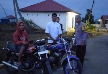 Subuh Penuh Makna, Polsek Sarudu Hadir Jaga Ketertiban di Anjungan Pantai Sarudu