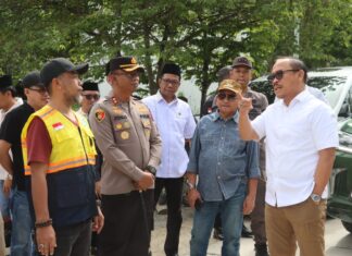 Kapolres Pasangkayu Dampingi Gubernur Sulbar Tinjau Peningkatan Jalan Akses Pelabuhan, Dirangkaikan Safari Ramadhan