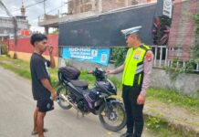 Sat Lantas Polres Pasangkayu Tegas Tertibkan Pengendara Knalpot Brong