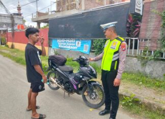 Sat Lantas Polres Pasangkayu Tegas Tertibkan Pengendara Knalpot Brong