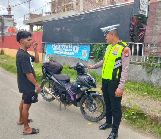 Sat Lantas Polres Pasangkayu Tegas Tertibkan Pengendara Knalpot Brong