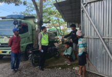 Sat Lantas Polres Pasangkayu Gelar Binluh dan Sambang Unit Kamsel, Tekankan Tertib Berlalu Lintas