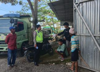 Sat Lantas Polres Pasangkayu Gelar Binluh dan Sambang Unit Kamsel, Tekankan Tertib Berlalu Lintas