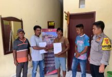 Bhabinkamtibmas Polsek Bambalamotu Berhasil Mediasi Kasus Laka Lantas, Kedua Pihak Sepakat Damai Secara Kekeluargaan