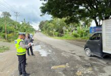 Sat Lantas Polres Pasangkayu Bersama Instansi Terkait Survei Jalan Jelang Operasi Ketupat Marano 2026